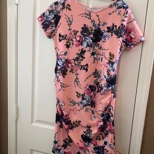 Ladies Pink Blush Maternity Dress (L)